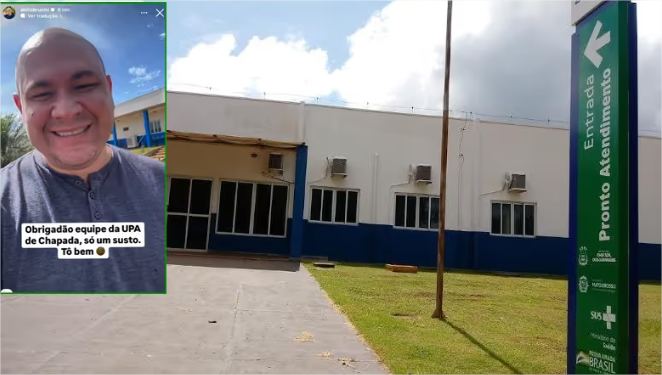 Abílio passa mal e vai parar na UPA de Chapada dos Guimarães; vídeo