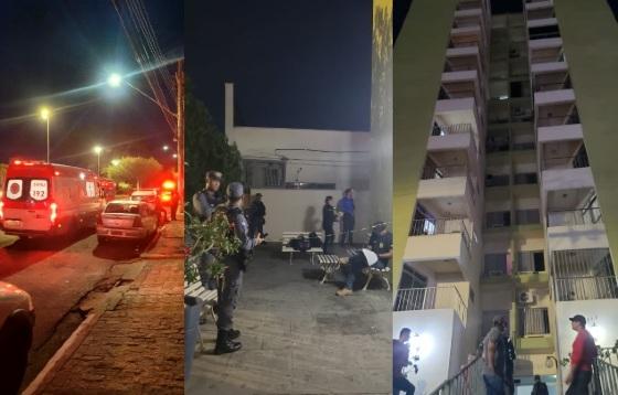 Casal de adolescentes morre após cair do 7º andar de prédio em Cuiabá; veja vídeo