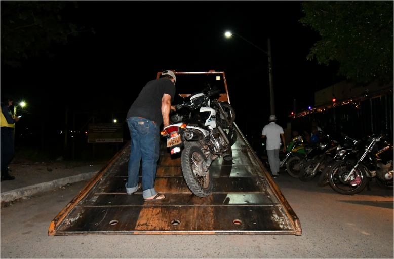 Ação conjunta apreende seis motocicletas e registra 32 autos de infração