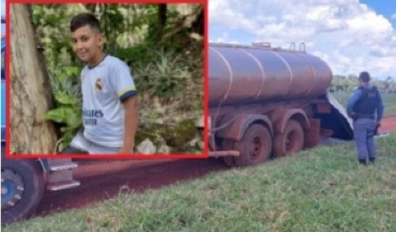 Menino de 11 anos morre atropelado por caminhão dirigido pelo irmão