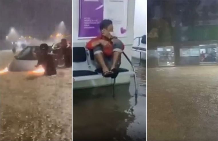 Vídeos mostram extensão dos transtornos provocados pela chuva em Cuiabá