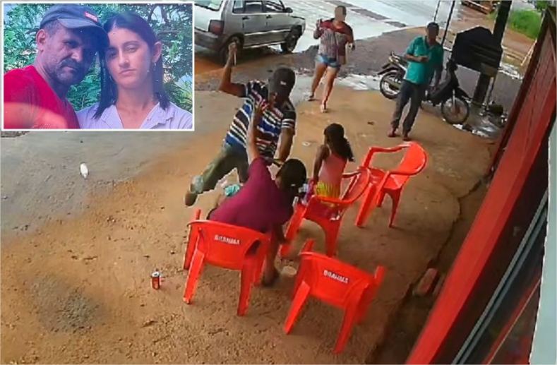 Homem mata esposa que segurava a filha de 3 anos no colo; imagens fortes