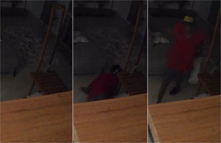 Ladrão é filmado ‘rastejando’ durante furto em loja de MT; veja