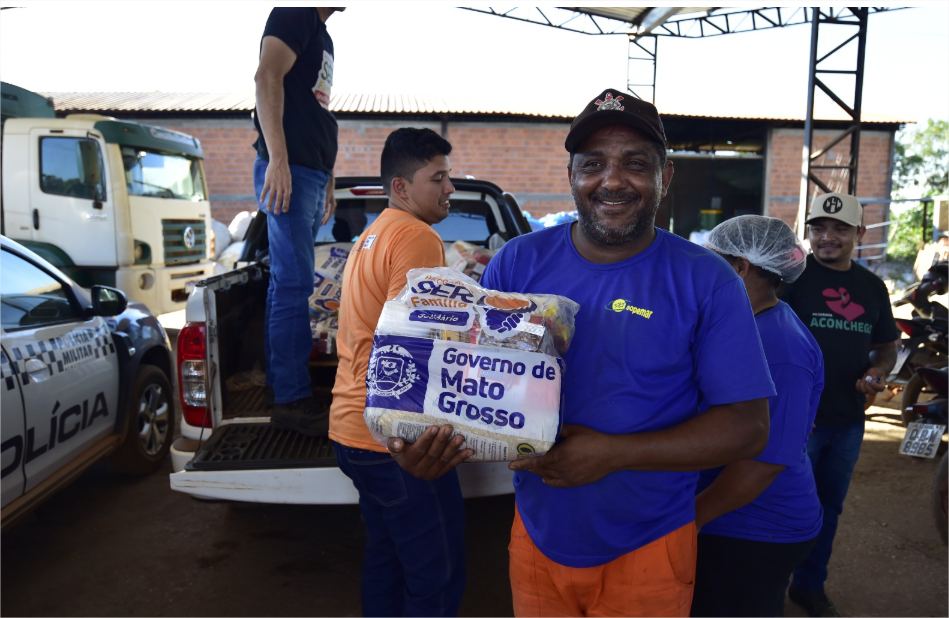 Governo de MT aplica mais de R$ 27 milhões e beneficia famílias com mais de 229 mil cestas básicas em 2024