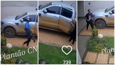 Dupla bota terror durante assalto em casa de CAC em MT; vídeo