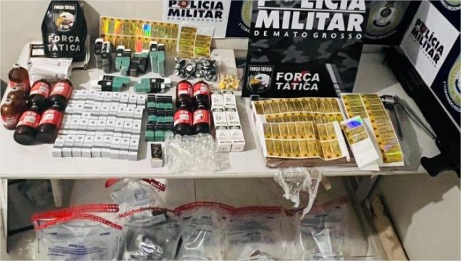 Força Tática fecha laboratório clandestino de anabolizantes em Cuiabá