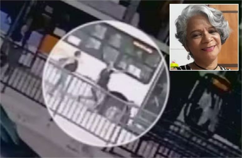 Escrivã aposentada de MT morre atropelada por ônibus em Goiás; vídeo