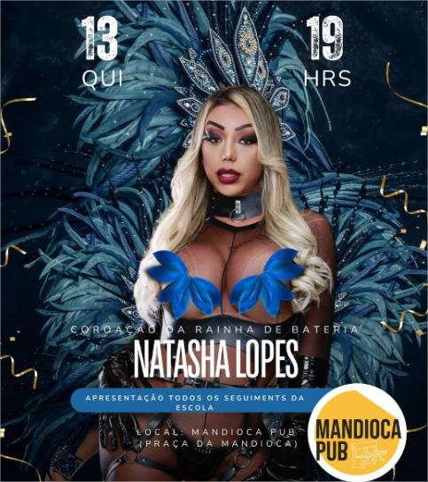 Carnaval de Cuiabá terá primeira rainha de bateria transgênero