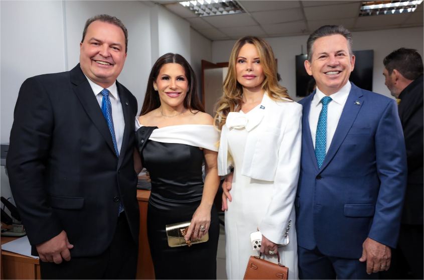 Primeira-dama de MT destaca a importância das ações sociais na posse da nova mesa diretora da ALMT