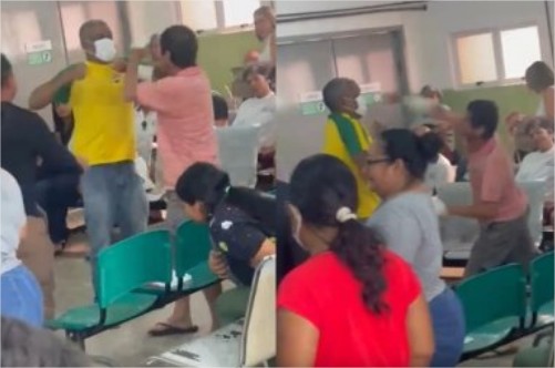 Vídeo flagra pacientes trocando socos em UPA de VG