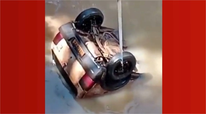 Idoso desaparecido há mais de um mês é encontrado morto dentro de carro submerso em rio de MT; vídeo
