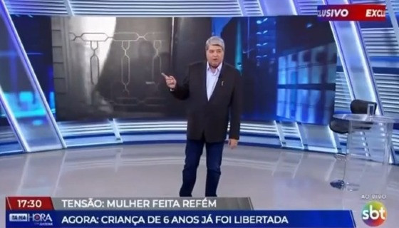 Sequestrador exige transmissão ao vivo pela TV com Datena para liberar refém em Cuiabá; assista