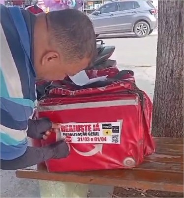 Entregadores aderem à paralisação nacional e devem suspender entregas por dois dias