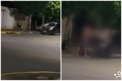 Mulher pendura em carro para impedir fuga de ex com filha em MT; vídeo