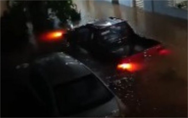 Chuva intensa volta a causar alagamentos em Cuiabá nesta terça-feira