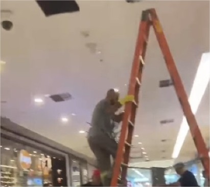 Encanamento estoura e ‘chove’ esgoto no Shopping de VG; vídeo