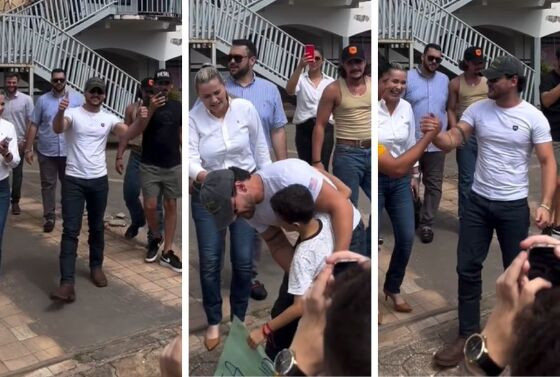 Ao lado de prefeito, influenciador é solto após passar a noite na cadeia em MT