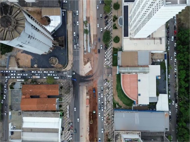 Trecho da Avenida do CPA será interditado por 2 semanas para obras do BRT