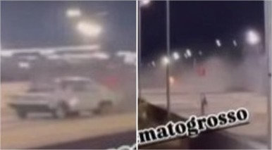 Acidente assusta público em evento de arrancadão; vídeo