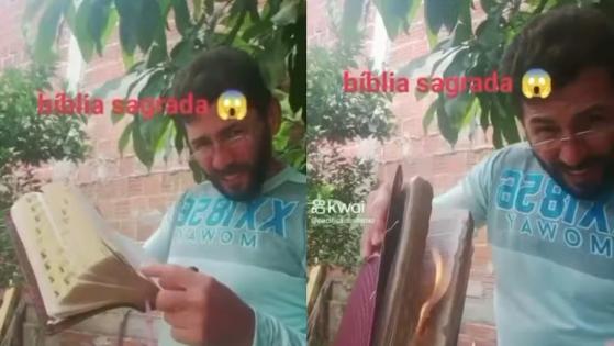 Homem que se filmou queimando Bíblia é assassinado; veja vídeo