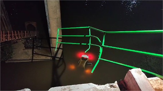 Vídeo: Carro cai do cais do Porto e motorista morre no Rio Cuiabá