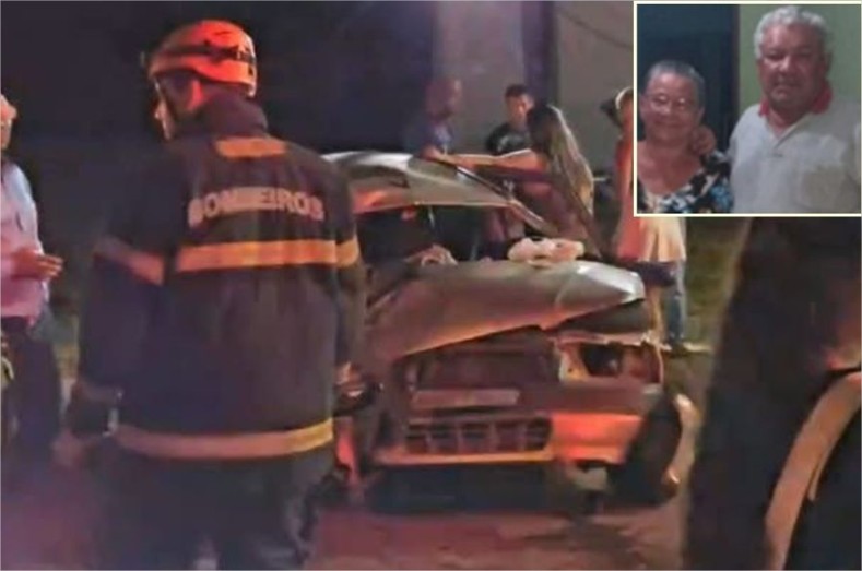 Casal de idosos morre em acidente após sair de aniversário em VG