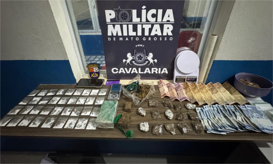 Cavalaria da PM prende nove pessoas em flagrante por tráfico, roubo e abandono de incapaz