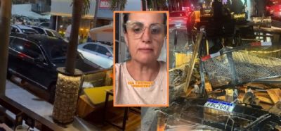 Mãe de suspeito que destruiu deck na Praça Popular diz que filho foi vítima de atentado; vídeo