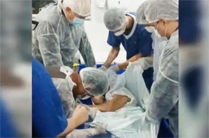 Vídeo: Idosa com câncer é batizada em quarto de UTI em Mato Grosso