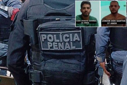 Presidiários homicidas são caçados após fuga de viatura em transferência