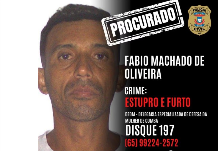 Polícia Civil procura por homem que estuprava e furtava mulheres que conhecia pela internet
