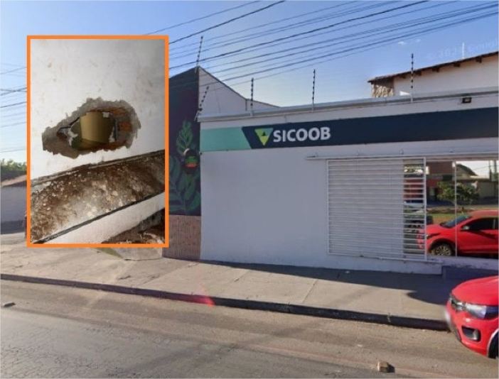 Quadrilha faz família de refém em roubo a banco em Cuiabá e um é morto pela PM