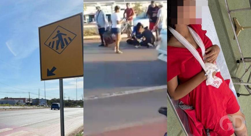 Duas estudantes são atropeladas sobre a faixa em 20 minutos; vídeo