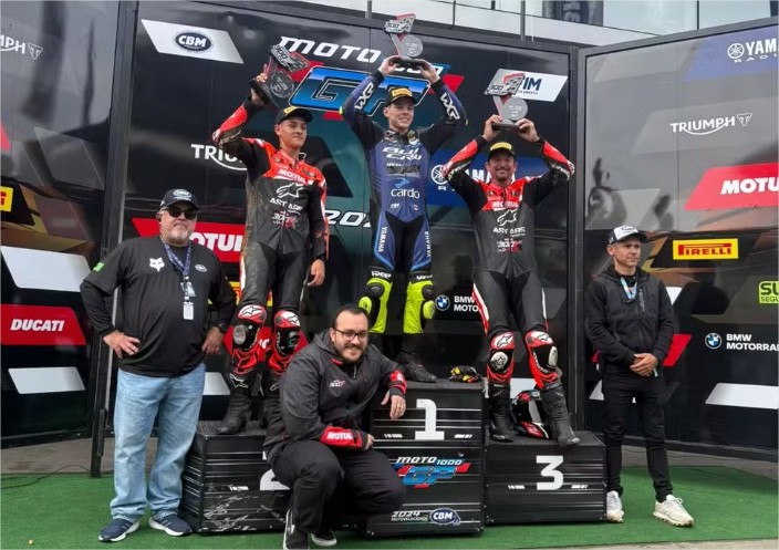 Cuiabano Gustavo Viana vence corrida em Interlagos e se destaca em competição da Moto1000 GP