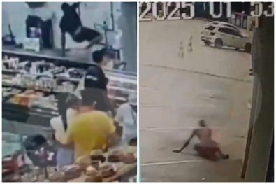 Em fuga louca, ‘Forrest Gump’ cai de moto, corre em mercado e escapa da PM