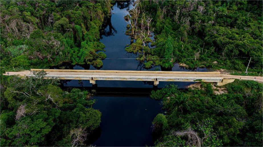 Mais sete pontes de concreto começam a ser construídas na Transpantaneira