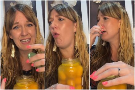 Em vídeo, Influencer russa tenta provar pequi em conserva e fica horrorizada: ‘Gases fedorentos’