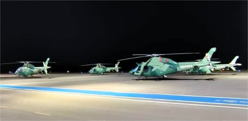 Helicópteros do Ibama são mobilizados para ações de prevenção a incêndios florestais em Sinop