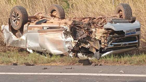 Acidente na MT-040 deixa morto e fere prefeita de Barão de Melgaço: veja vídeo