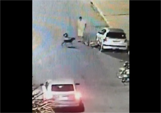 Vídeo: Marido se recusa a ir embora de festa e agride mulher no meio da rua em MT