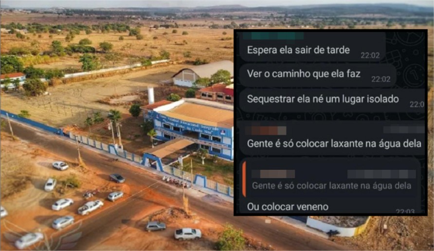 Professora denuncia ameaça de alunos; conversa cita sequestro e tortura