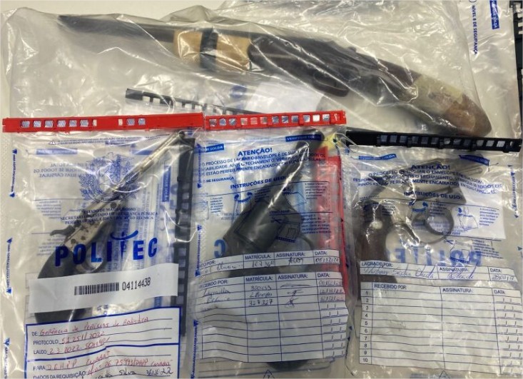 DHPP envia armas usadas em confrontos e homicídios em Cuiabá para destruição