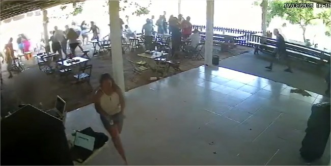 Vídeo mostra momento em que jovem é morta a tiros em pesqueiro de MT