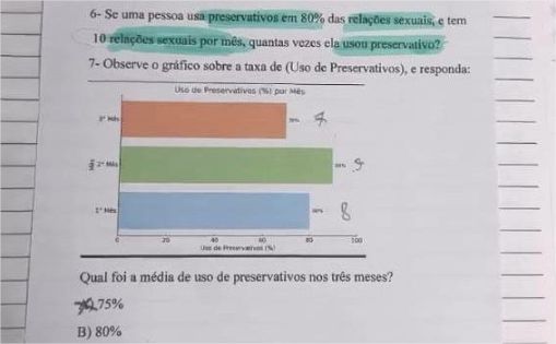 Professor usa sexo e camisinha em exercício de matemática da 5ª série; pai se revolta; vídeo