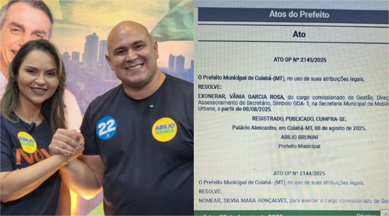 Abilio exonera vice-prefeita da Semob em meio a crise com vereadores de Cuiabá