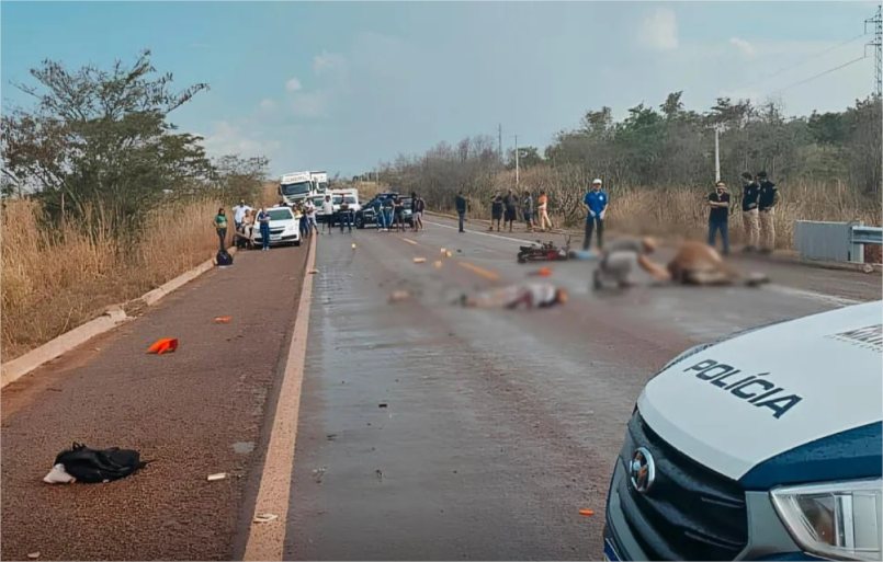 Piloto tenta desviar de bezerro e morre atropelado por caminhão em MT