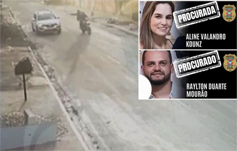 Polícia divulga cartaz e caça casal suspeito de matar personal