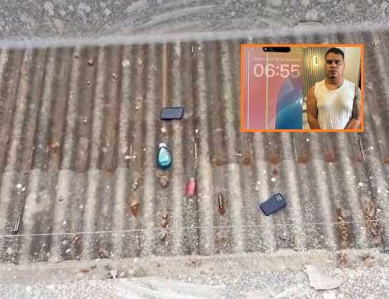 Vídeo mostra policial recuperando celular arremessado por ‘Gordinho’ do CV; veja