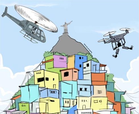 Deputada do PSOL propõe projeto proibindo uso de drones e helicópteros em operações da Polícia
