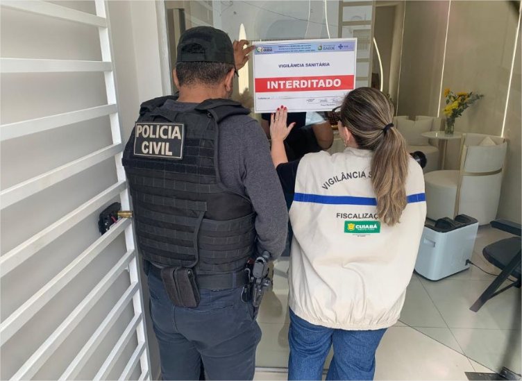 Terceira clínica de estética é interditada nesta semana em Cuiabá